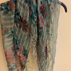 Colorful Scarf with Tassels